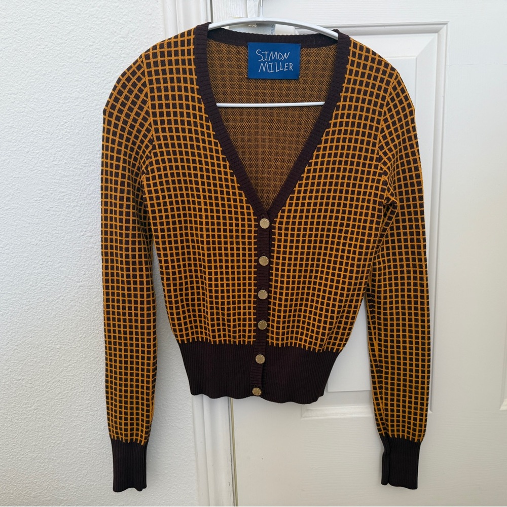 Simon Miller Women's Brown and Yellow Sweater